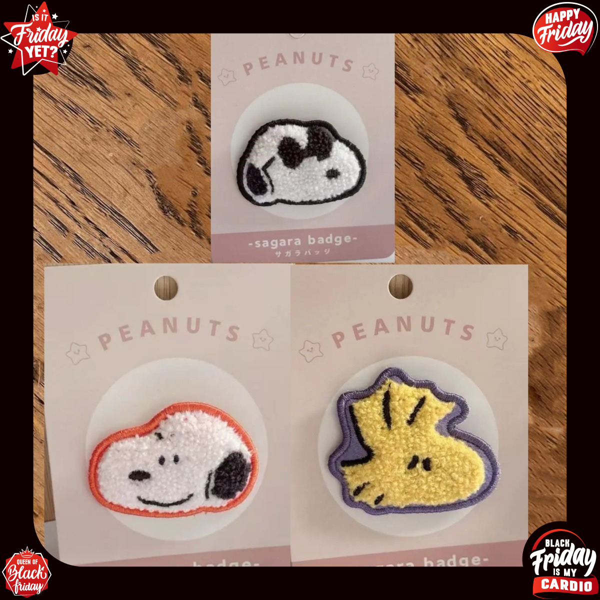 Event Supplies - Cute Snoopy Cartoon Embroidery Badge, Japanese