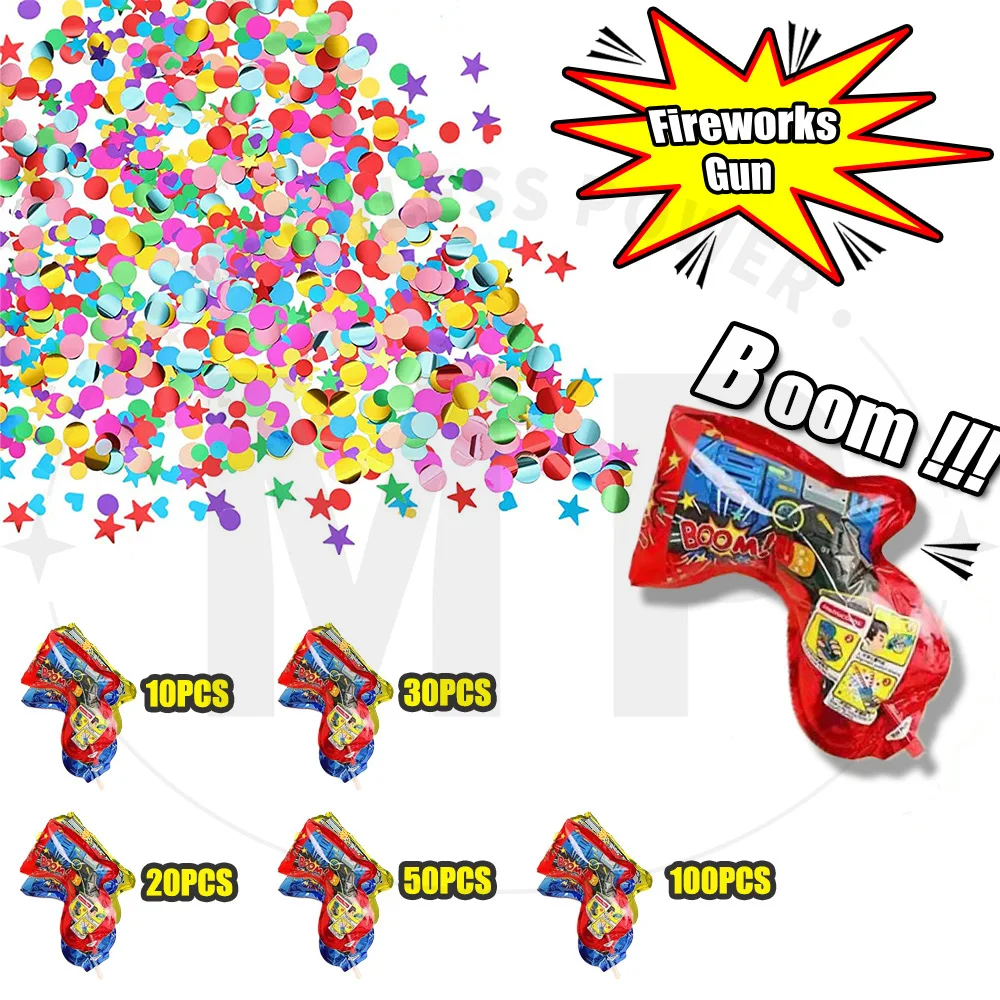 10~100pcs Color Random Streame - Confetti Cannon Tube recension och pris