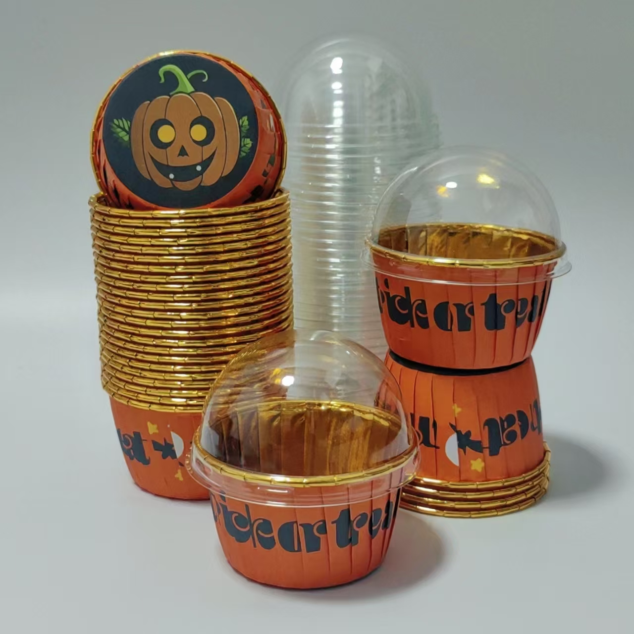 Halloween style cake cups, 50p - Plastic Cup 50Pcs recension och pris