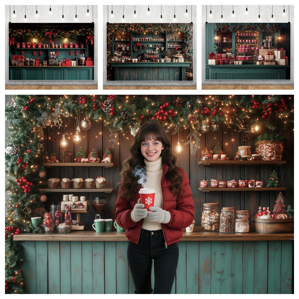 Christmas Photography Backdrop - Dessert Table Backdrop recension och pris