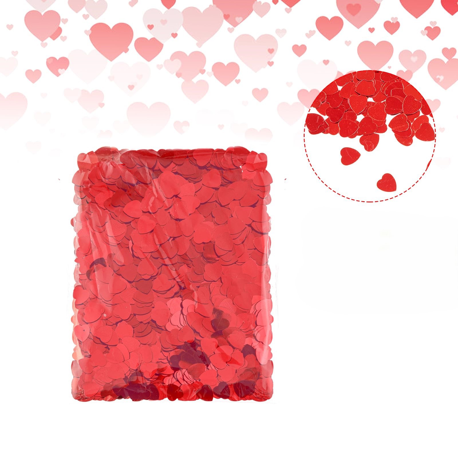 Red Love Heart Table Confetti  - Confetti Cannon Tube recension och pris