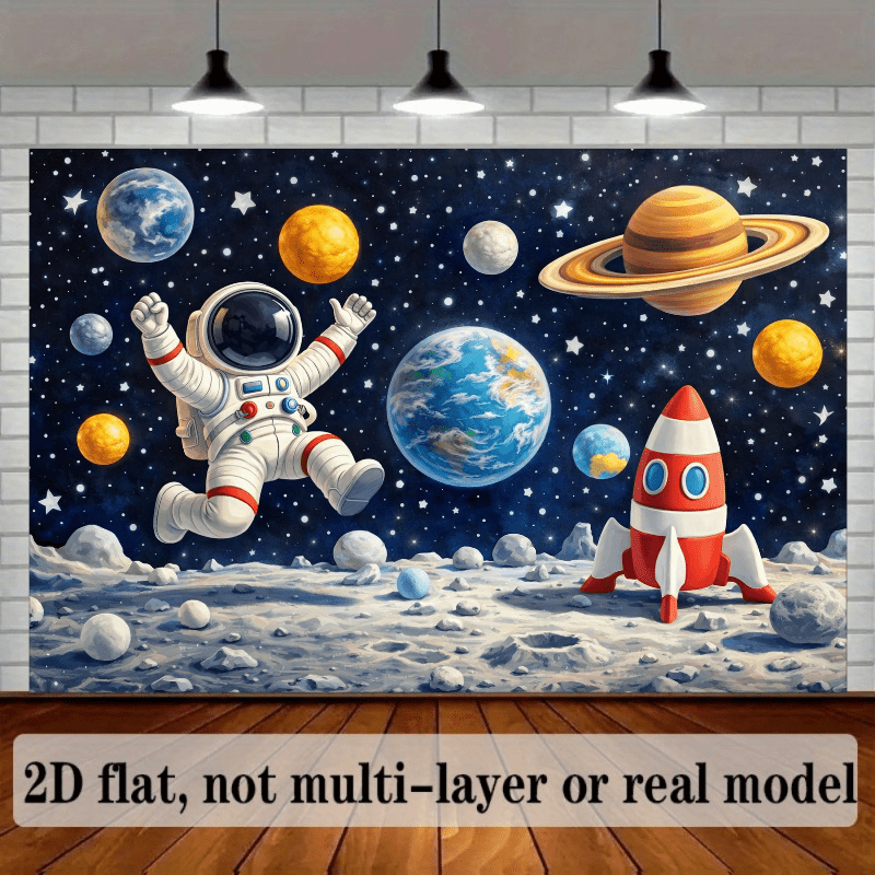 Rocket launches 2D flat wall f - Event Launch Party recension och pris