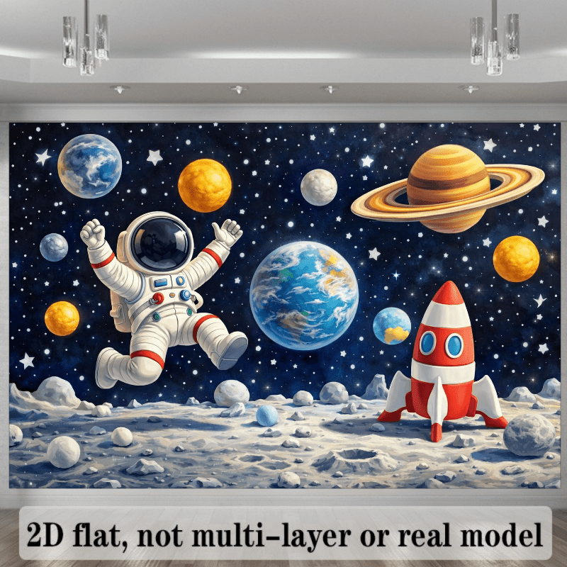 Rocket launches 2D flat wall f - Event Launch Party recension och pris