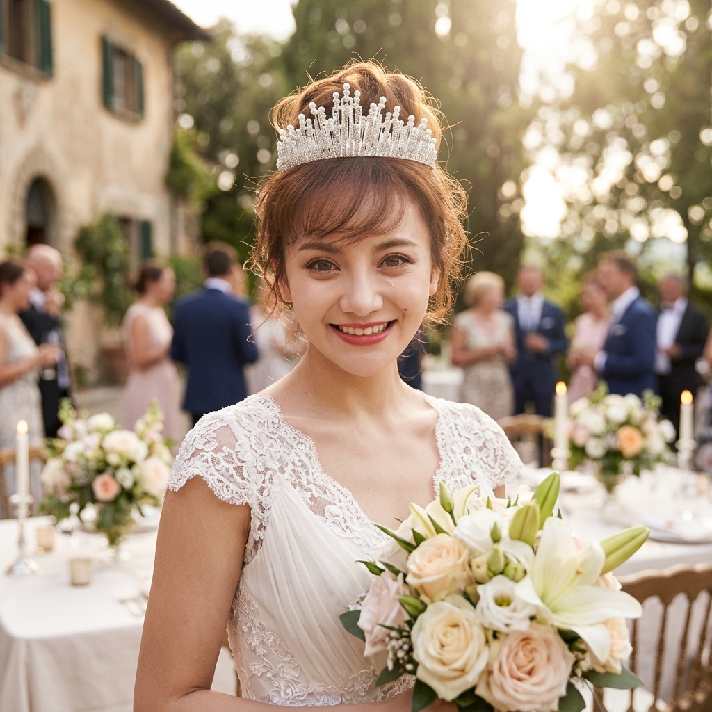 Bridal Pearl Crown Headpiece E - Event & Party Supply Photos recension och pris