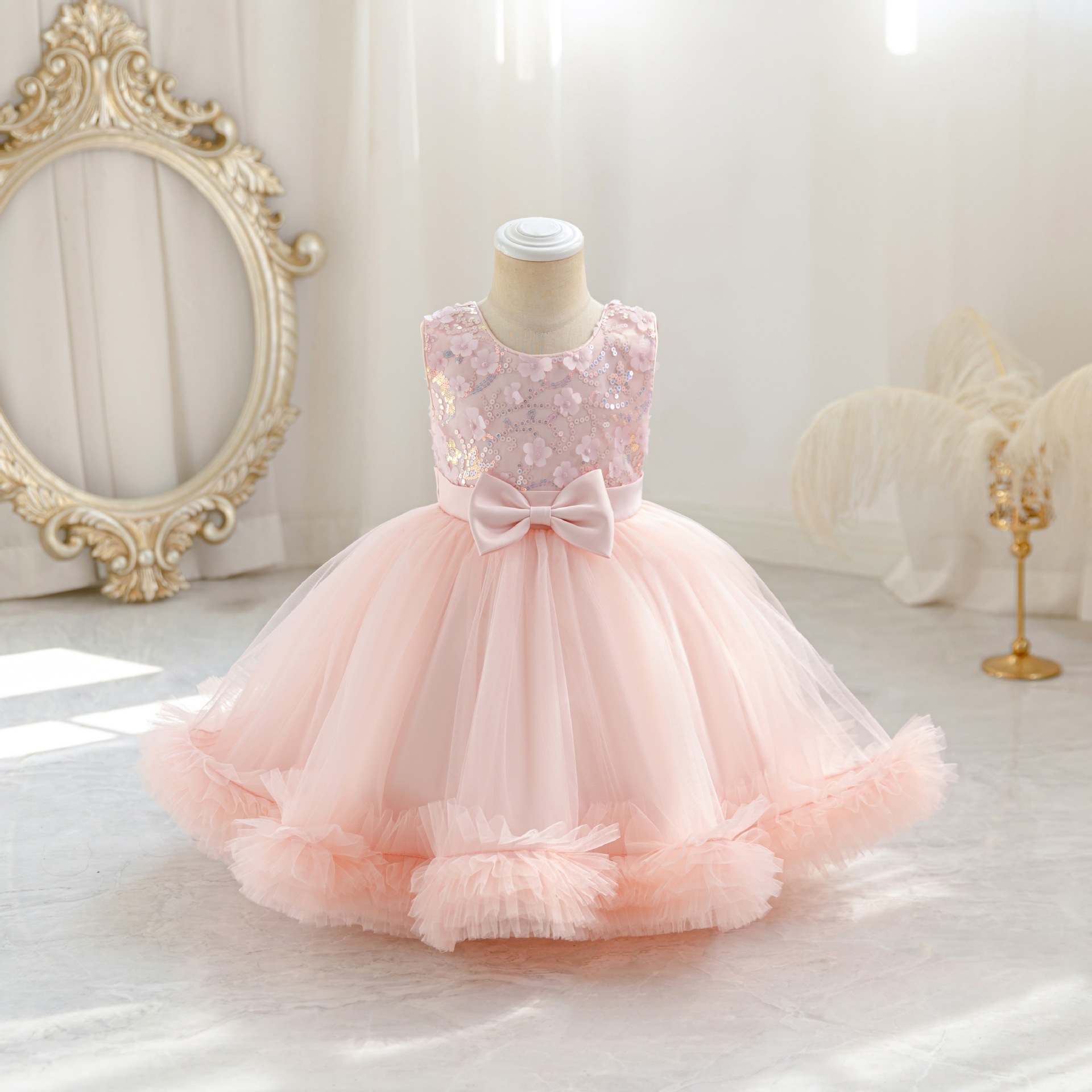 HETISO Tulle Puffy Flower Girl - Glitter Tablecloth recension och pris