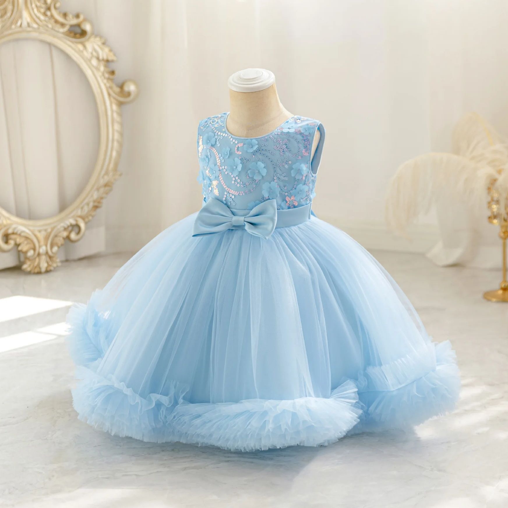 HETISO Tulle Puffy Flower Girl - Glitter Tablecloth recension och pris