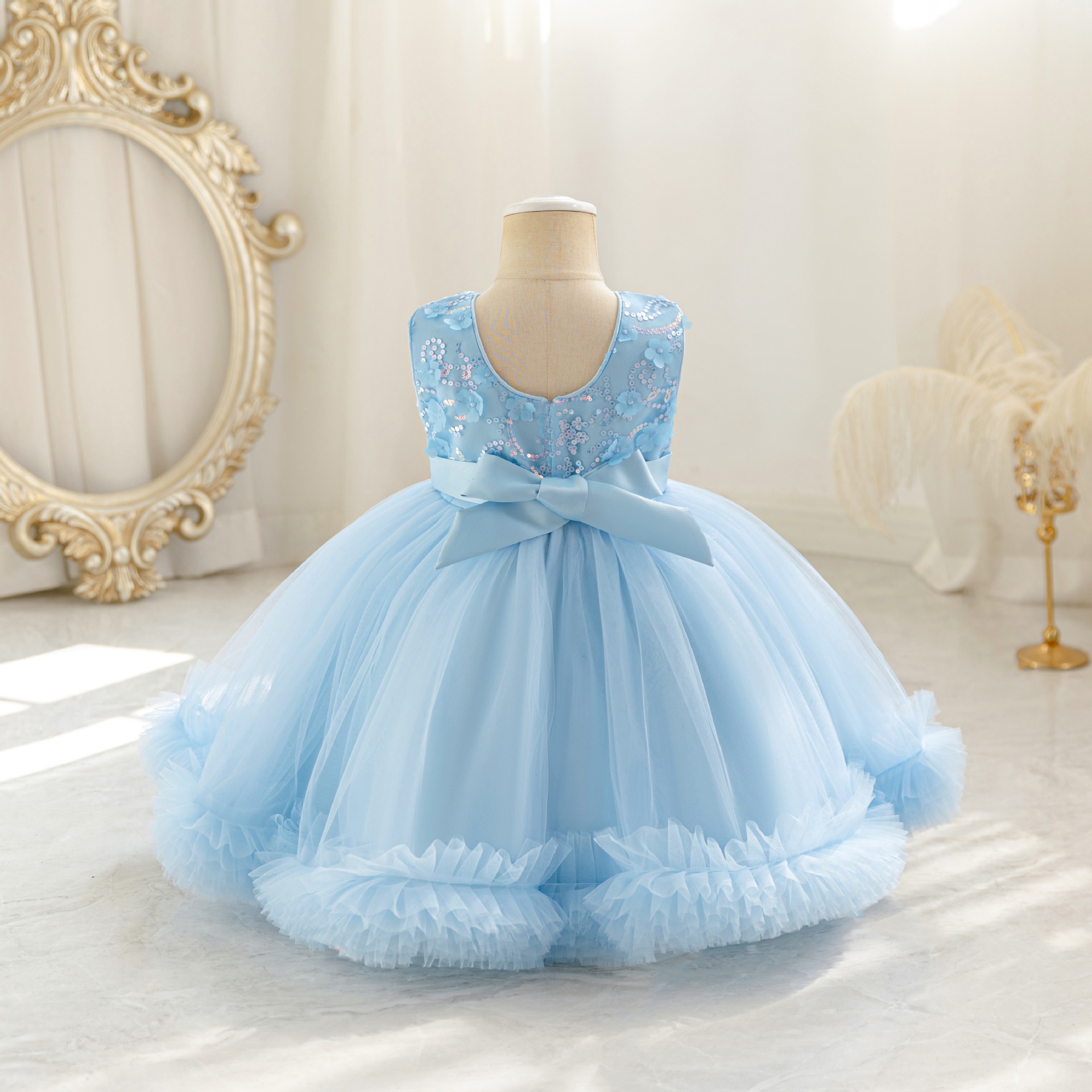 HETISO Tulle Puffy Flower Girl - Glitter Tablecloth recension och pris