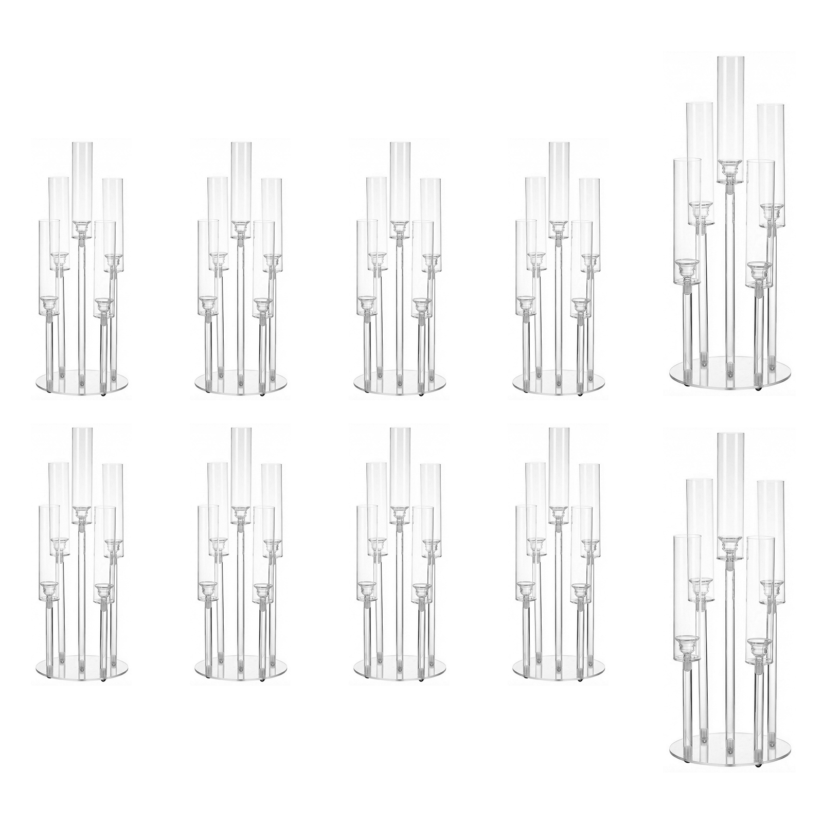 20/10PCS 5 Arm Acrylic Candle  - Centerpiece Stick recension och pris