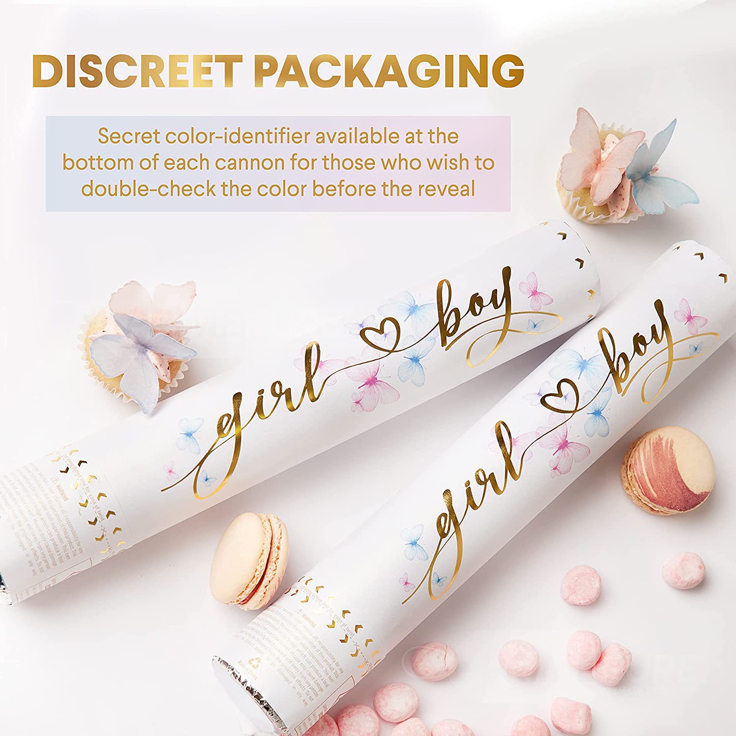 Gender reveal party confetti c - Confetti Cannon Tube recension och pris