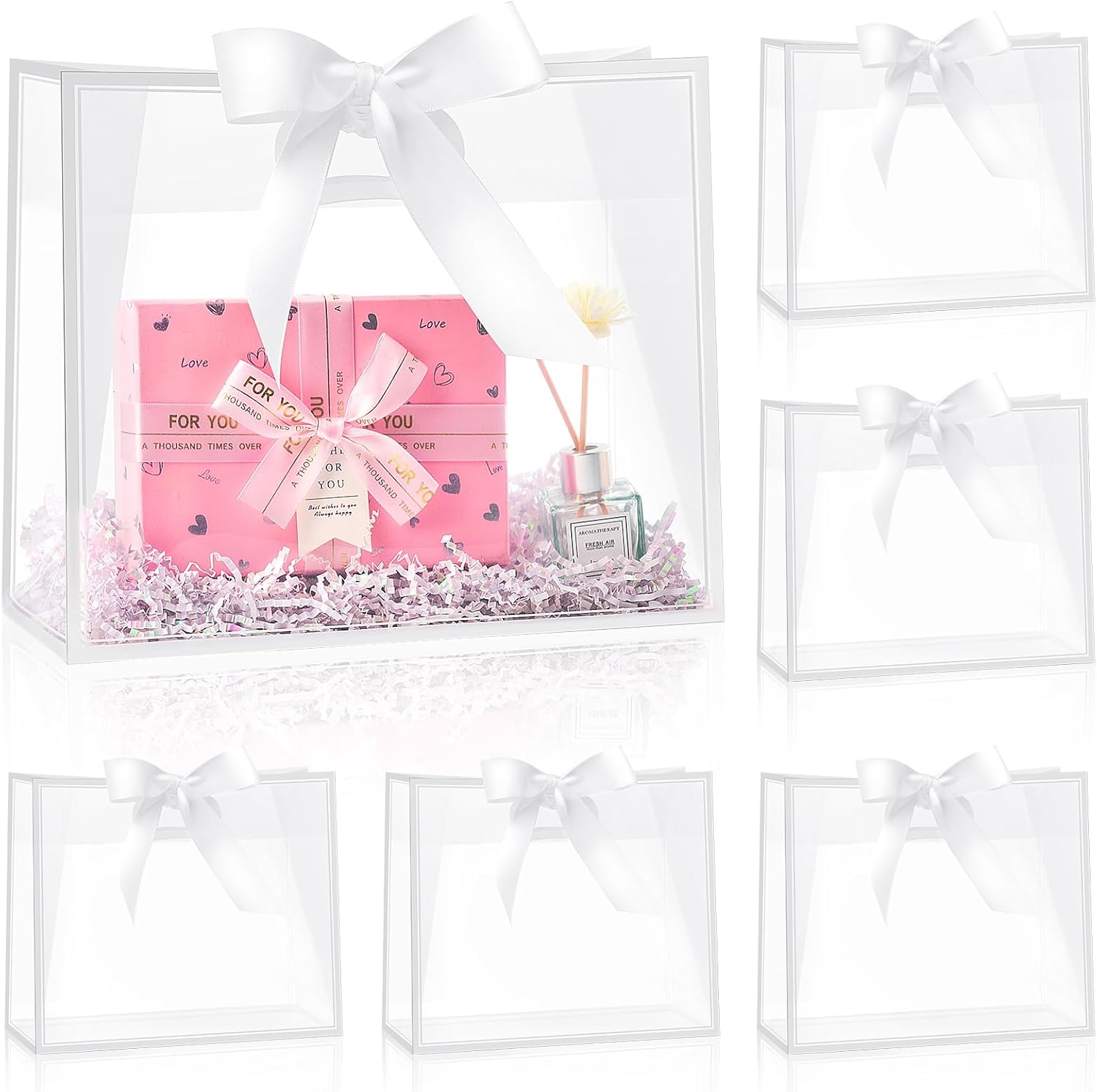 Clear Plastic Gift Bags with H - Party Favor Bag recension och pris
