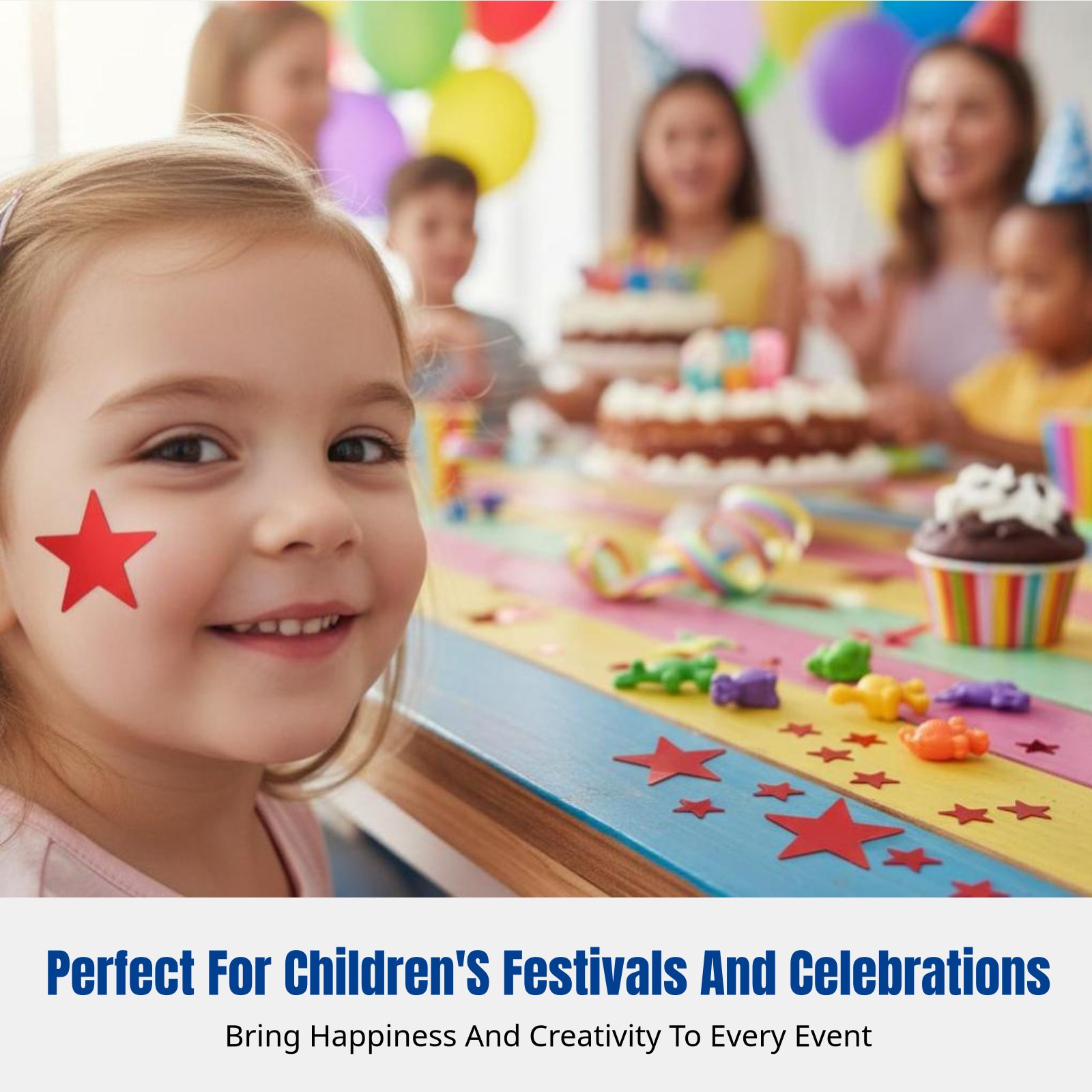 Celestial Sparkle Face Sticker - Event & Party Supply Photos recension och pris