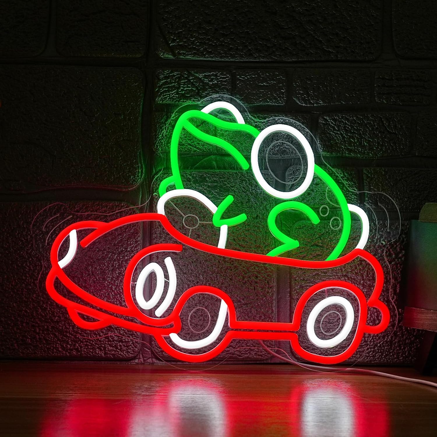 Frog Driving Car Neon Sign Art - Neon Sign Party recension och pris