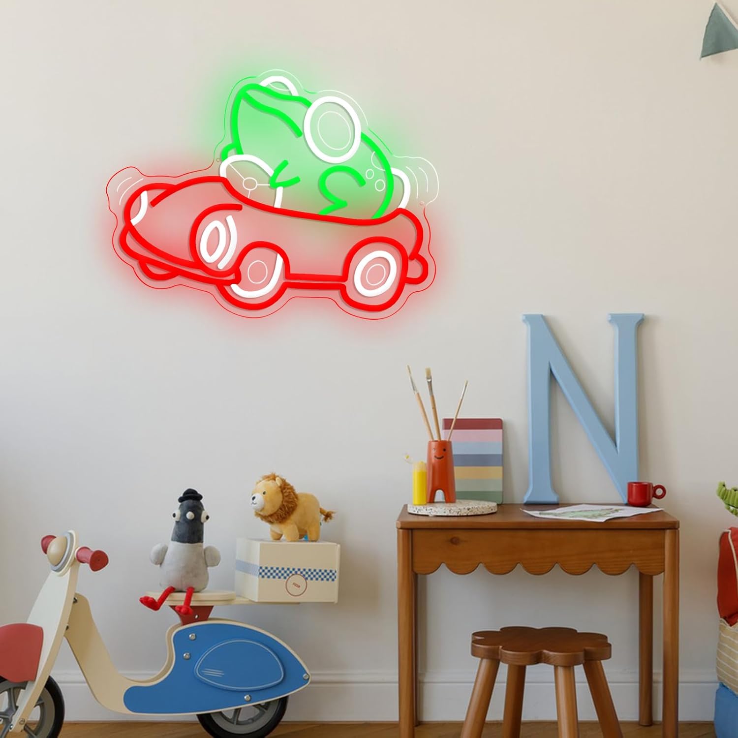 Frog Driving Car Neon Sign Art - Neon Sign Party recension och pris