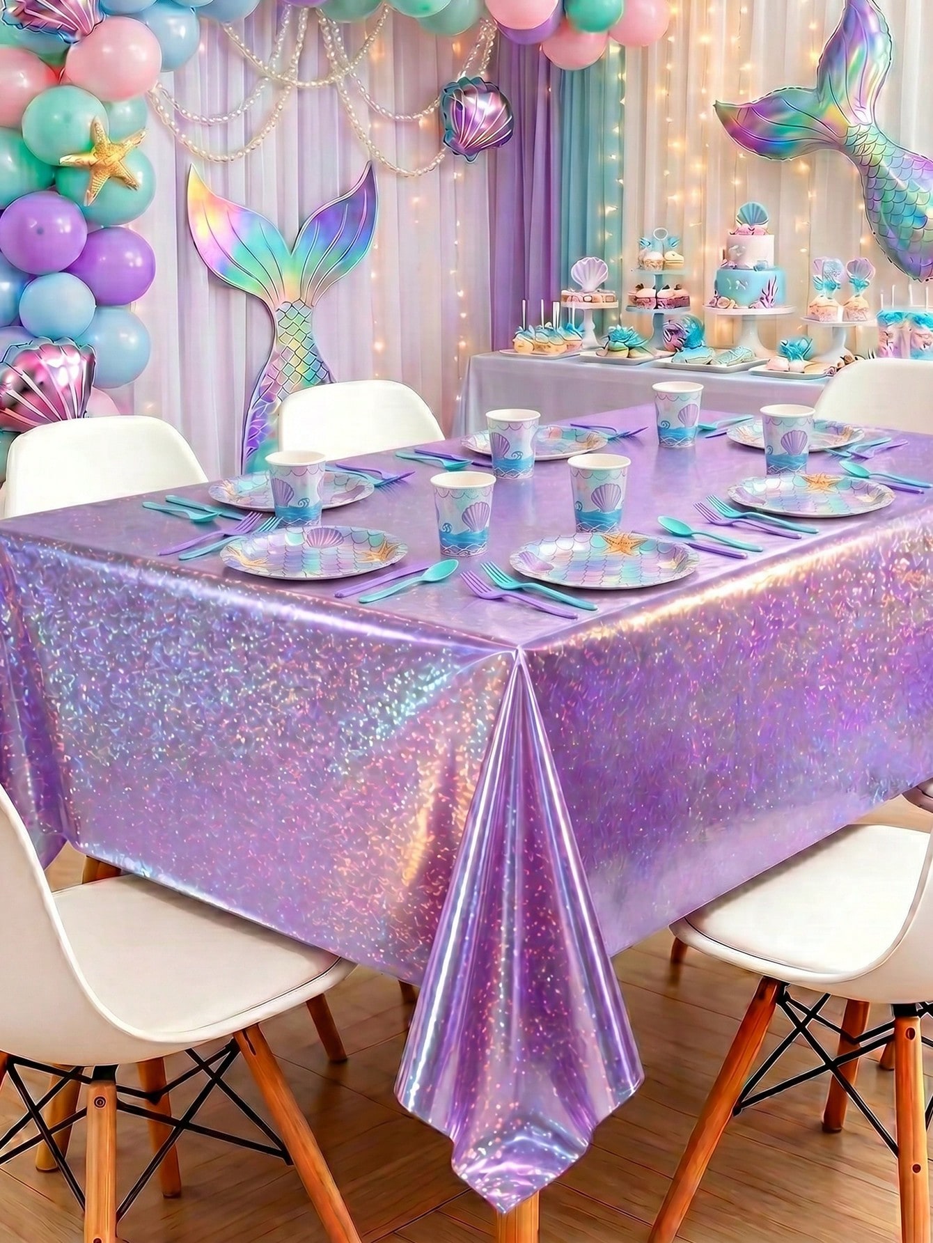 1pc Laser Purple Disposable Ta - Table Cloth Disposable recension och pris