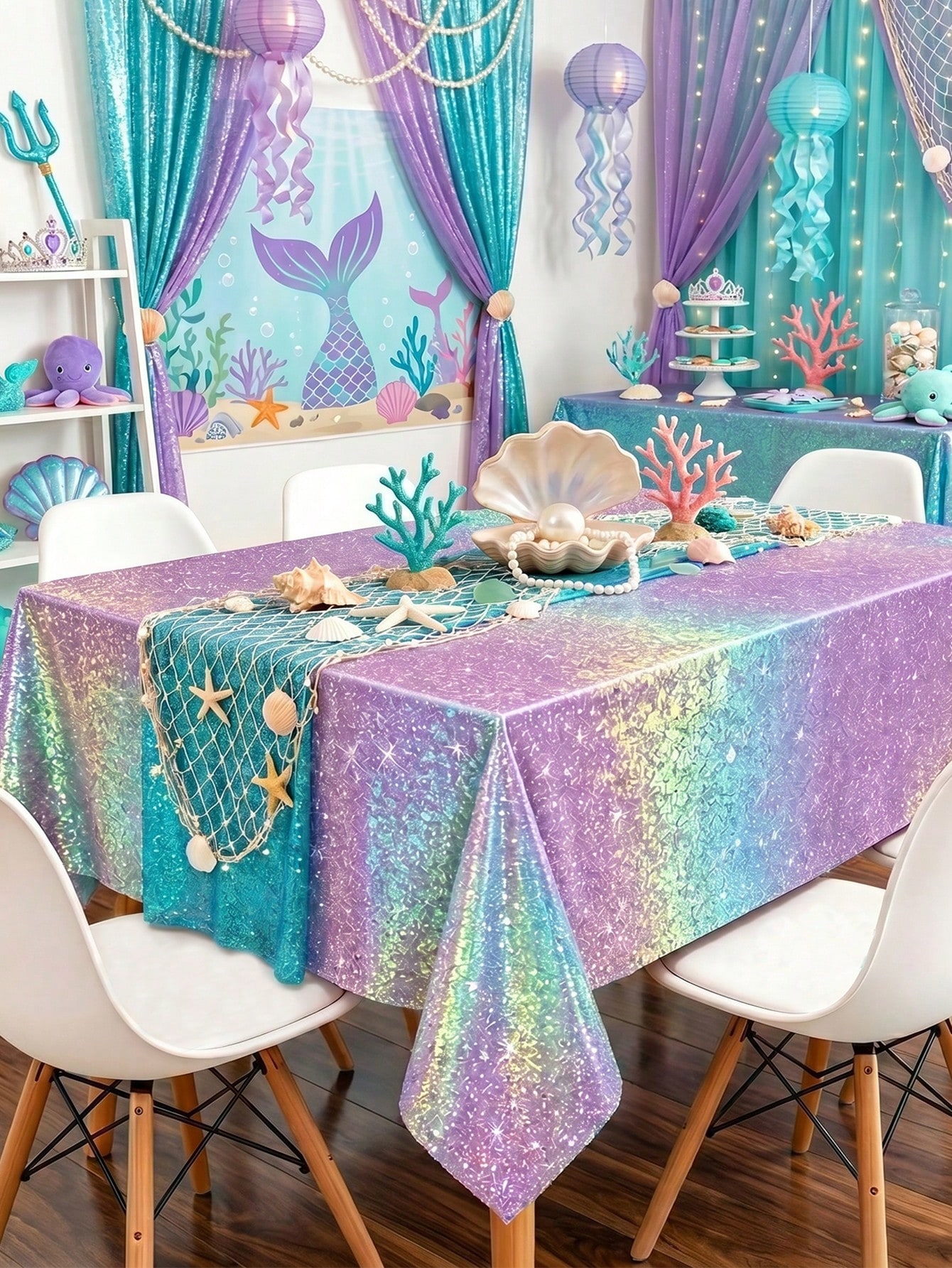 1pc Laser Purple Disposable Ta - Table Cloth Disposable recension och pris