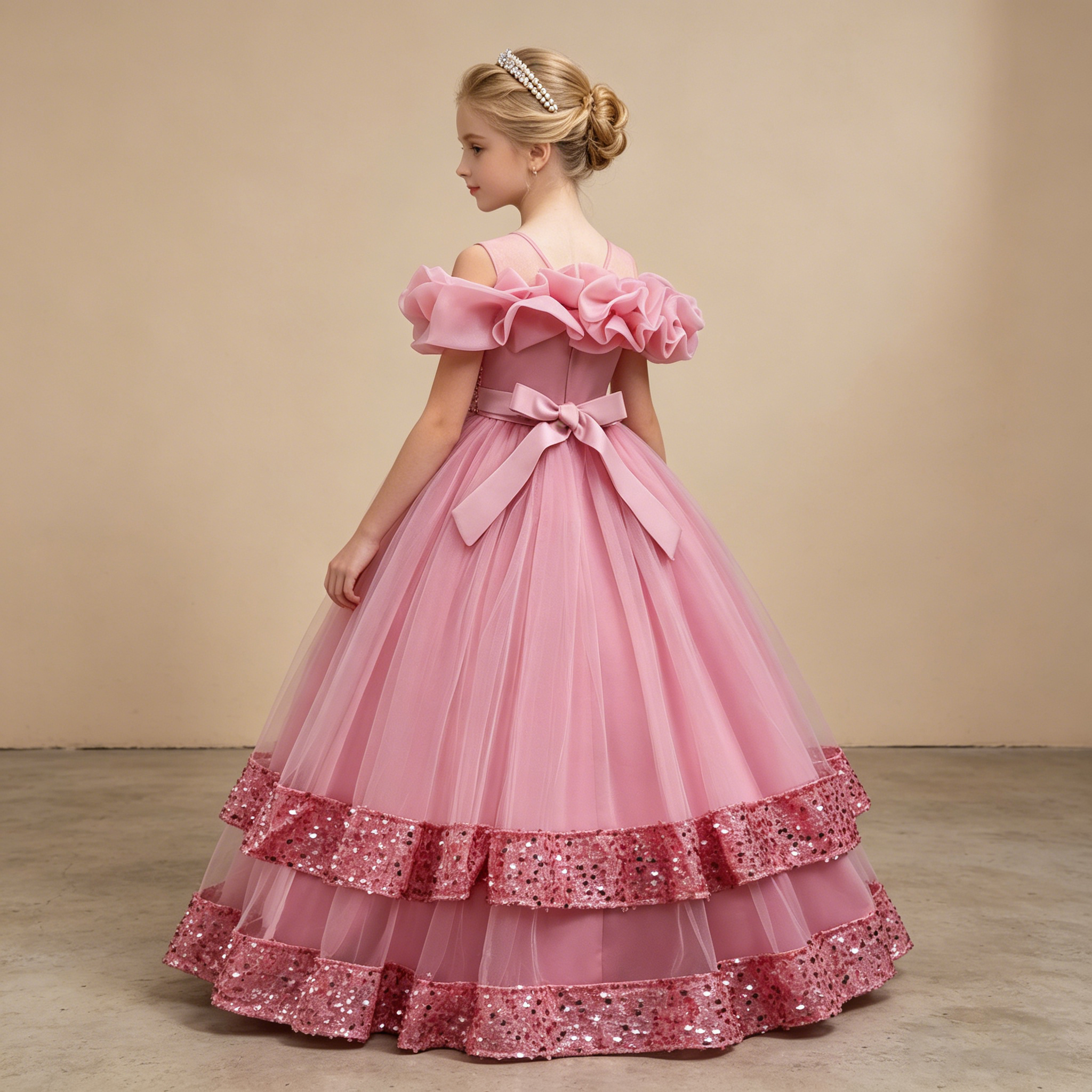 Girls Princess Off Shoulder Ru - Glitter Tablecloth recension och pris