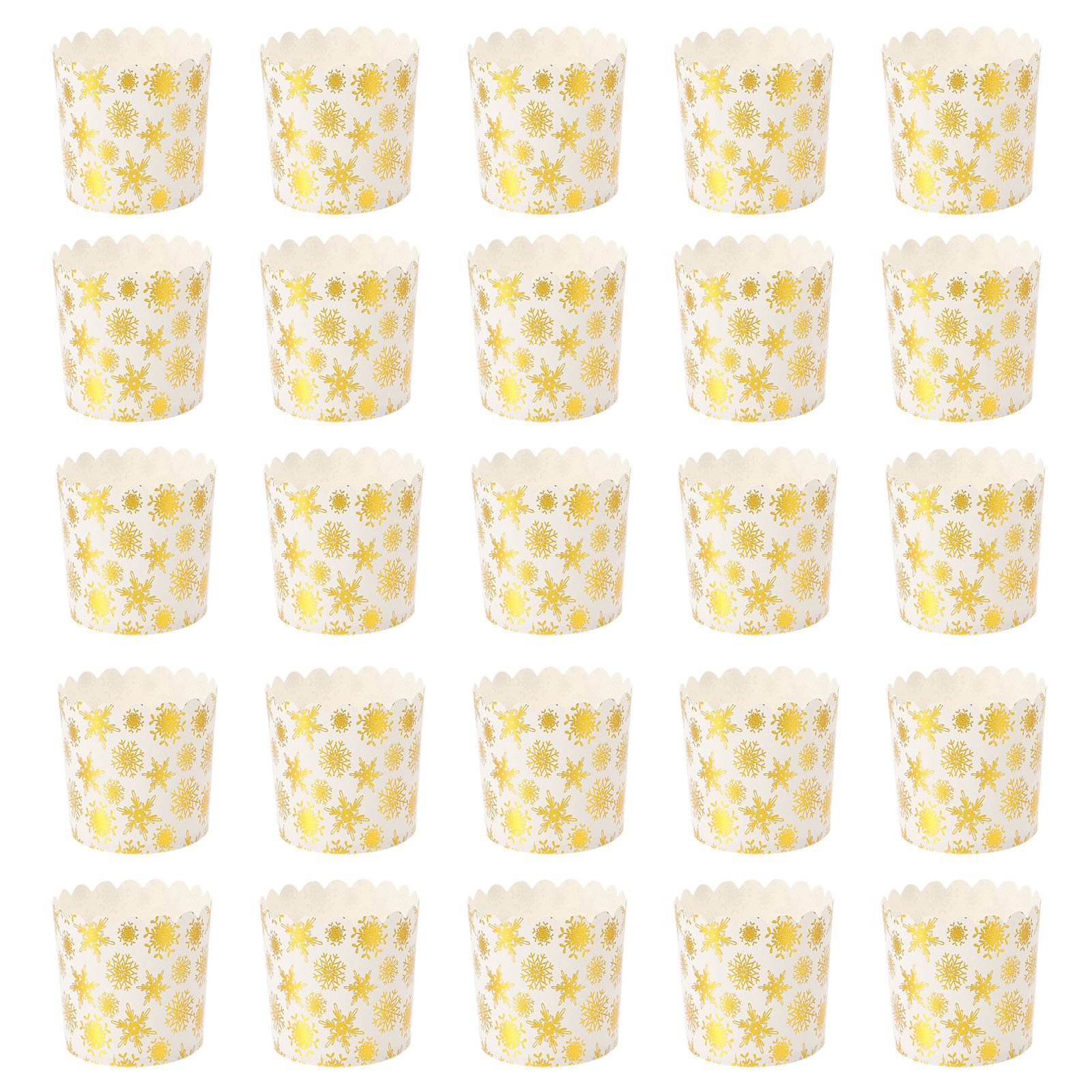 50Pcs Gold Foil Baking Cups Pr - Plastic Cup 50Pcs recension och pris