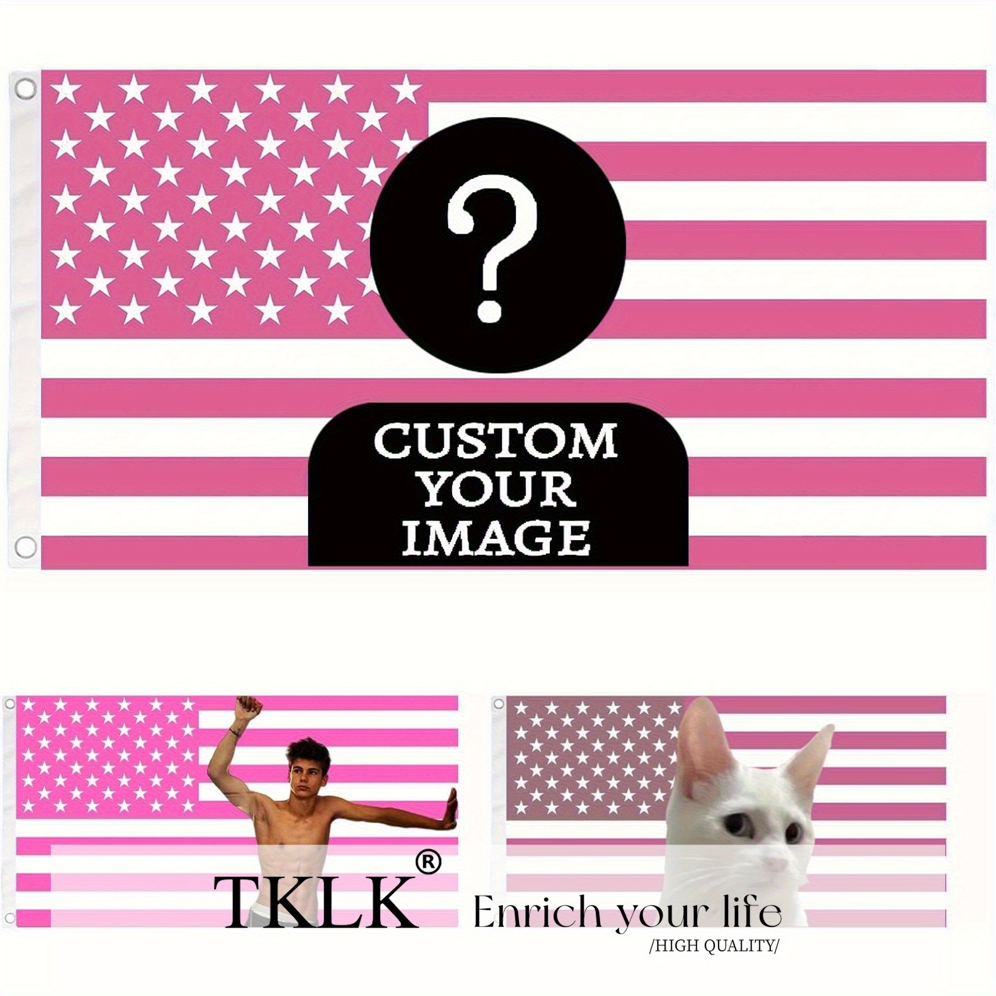 1pc Custom Classic Pink/Black  - Event Party recension och pris