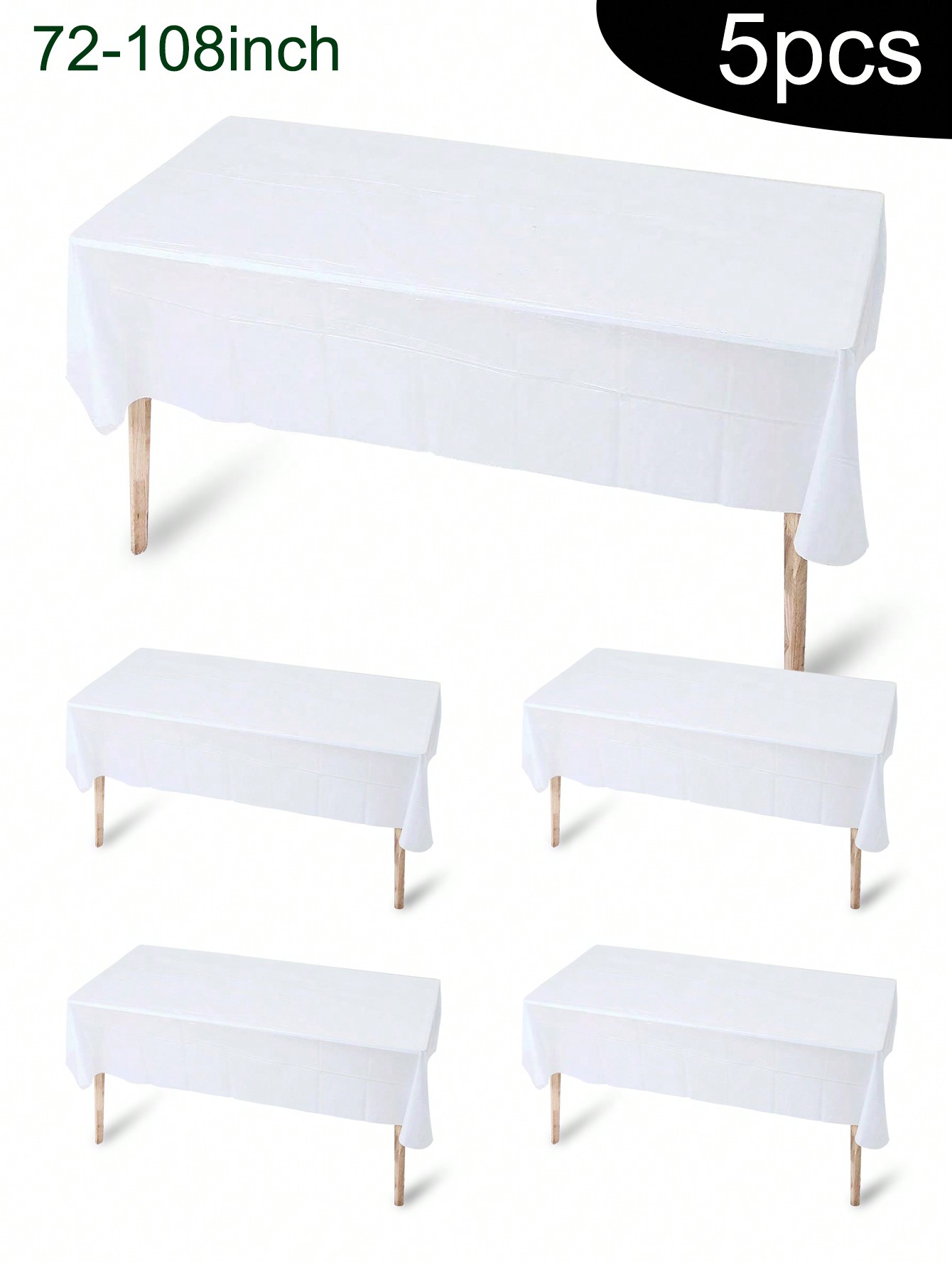 5pcs Disposable Plastic Party  - Table Cloth Disposable recension och pris