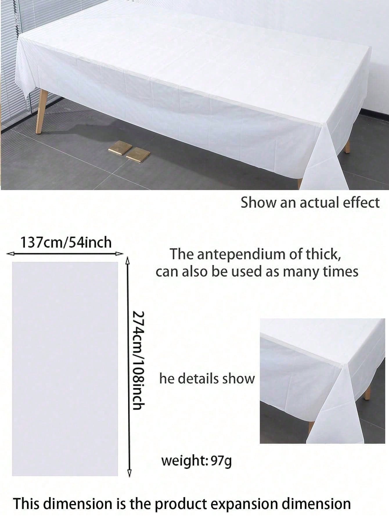 5pcs Disposable Plastic Party  - Table Cloth Disposable recension och pris