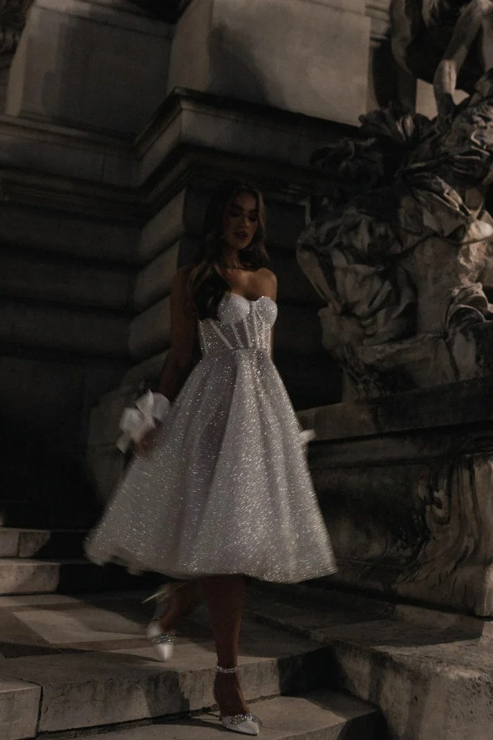 Glitter Mini Wedding Dresses f - Glitter Tablecloth recension och pris