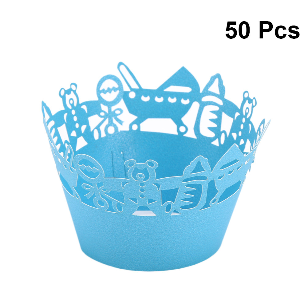 50pcs Carriage Cut Cupcake Wra - Plastic Cup 50Pcs recension och pris