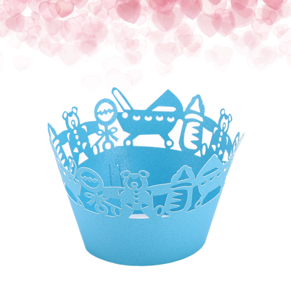 50pcs Carriage Cut Cupcake Wra - Plastic Cup 50Pcs recension och pris