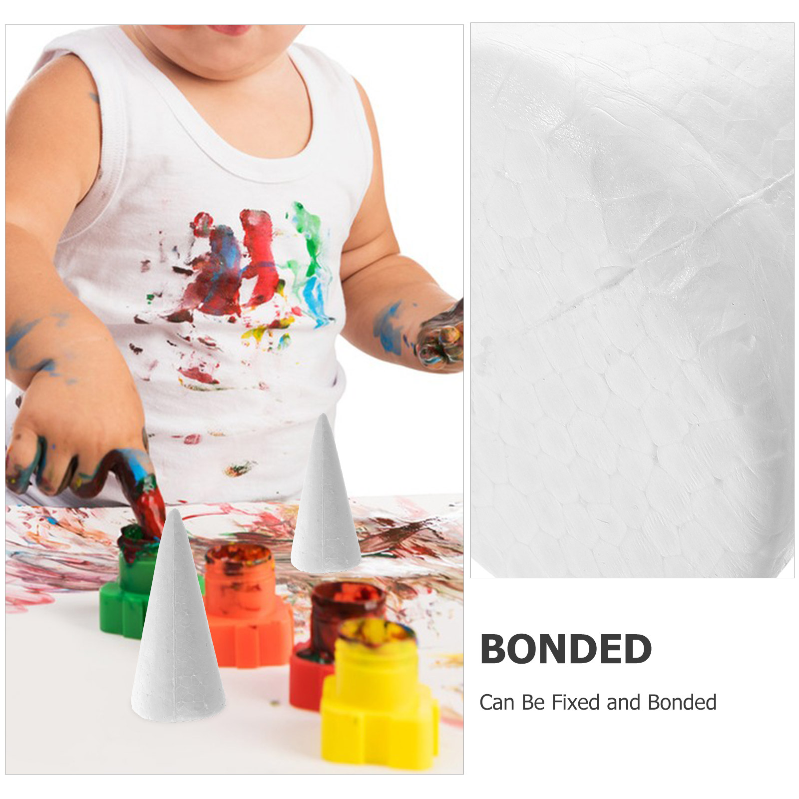 12pcs 15cm White Solid Craft F - Cotton Candy Cone recension och pris