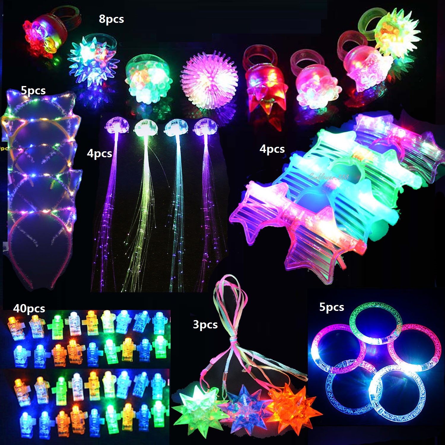 Pack Light Up Toy Party Favors - Cotton Candy Cone recension och pris