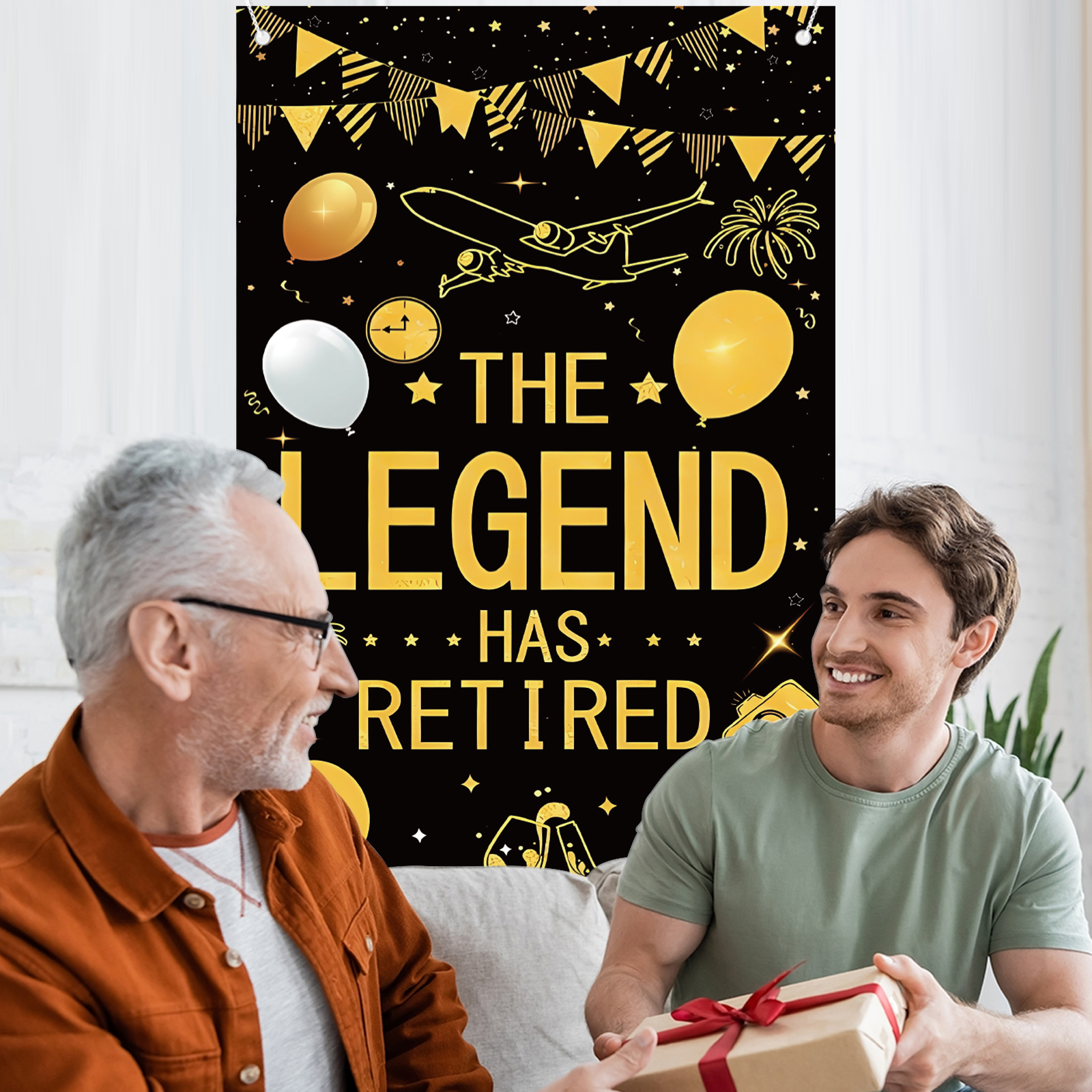 Retirement Party Decorations f - Party Banner Gold recension och pris