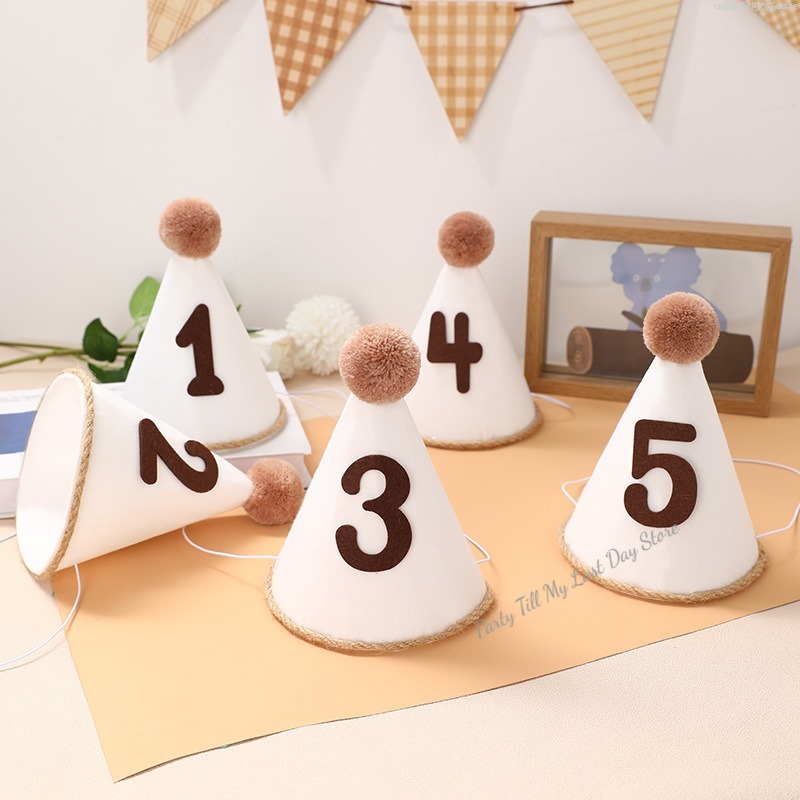 1Pc INS Kids Birthday Hat Non- - Party Hat Cone recension och pris