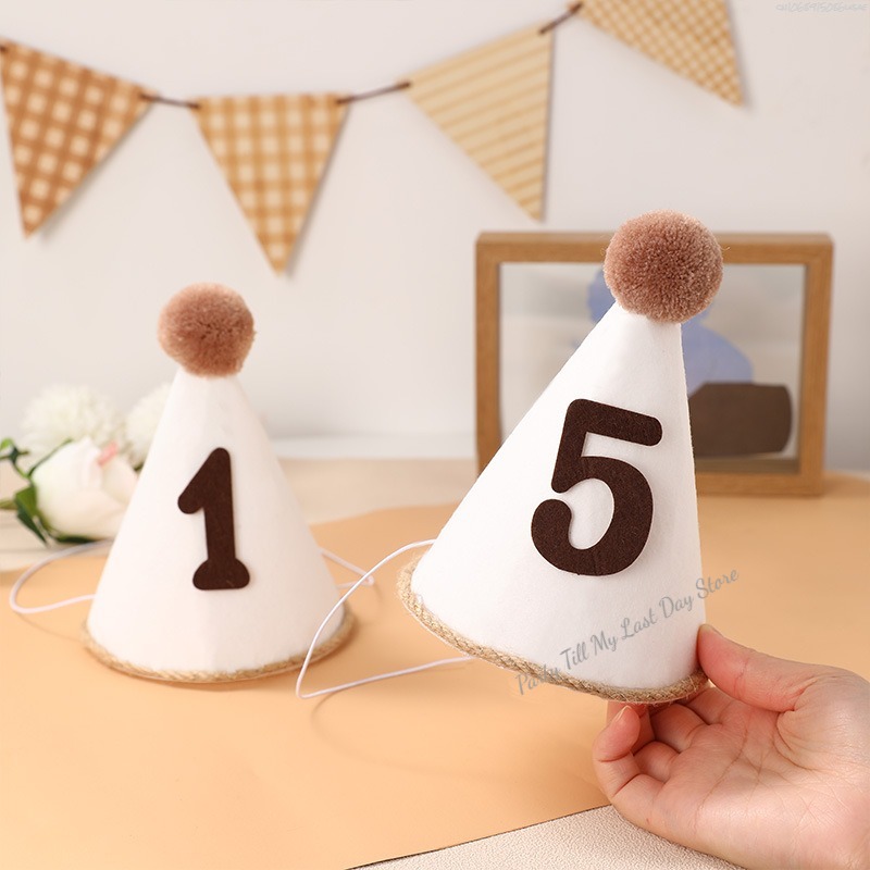 1Pc INS Kids Birthday Hat Non- - Party Hat Cone recension och pris