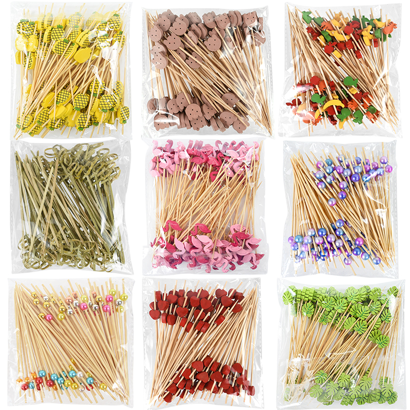 100Pcs Disposable Bamboo Skewe - Centerpiece Stick recension och pris