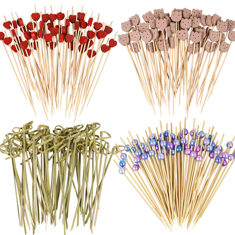 100Pcs Disposable Bamboo Skewe - Centerpiece Stick recension och pris