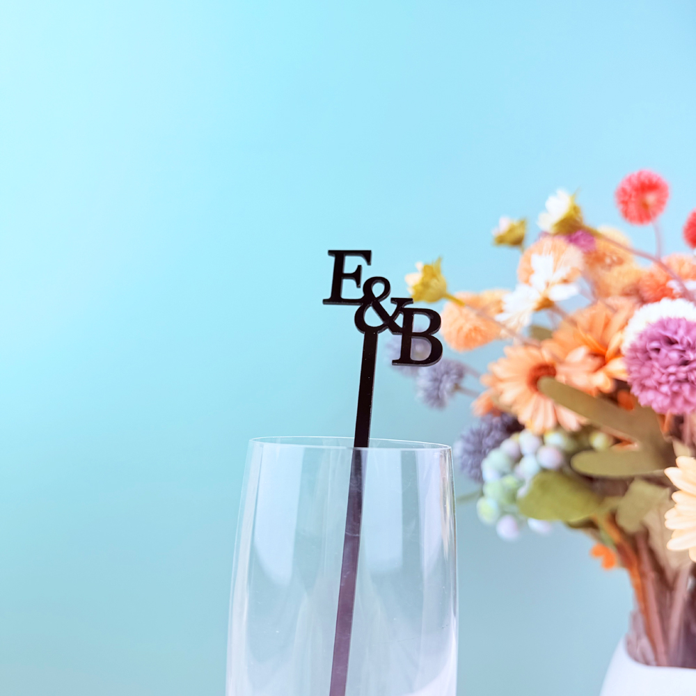 20pcs/50pcs Custom Initial nam - Centerpiece Stick recension och pris