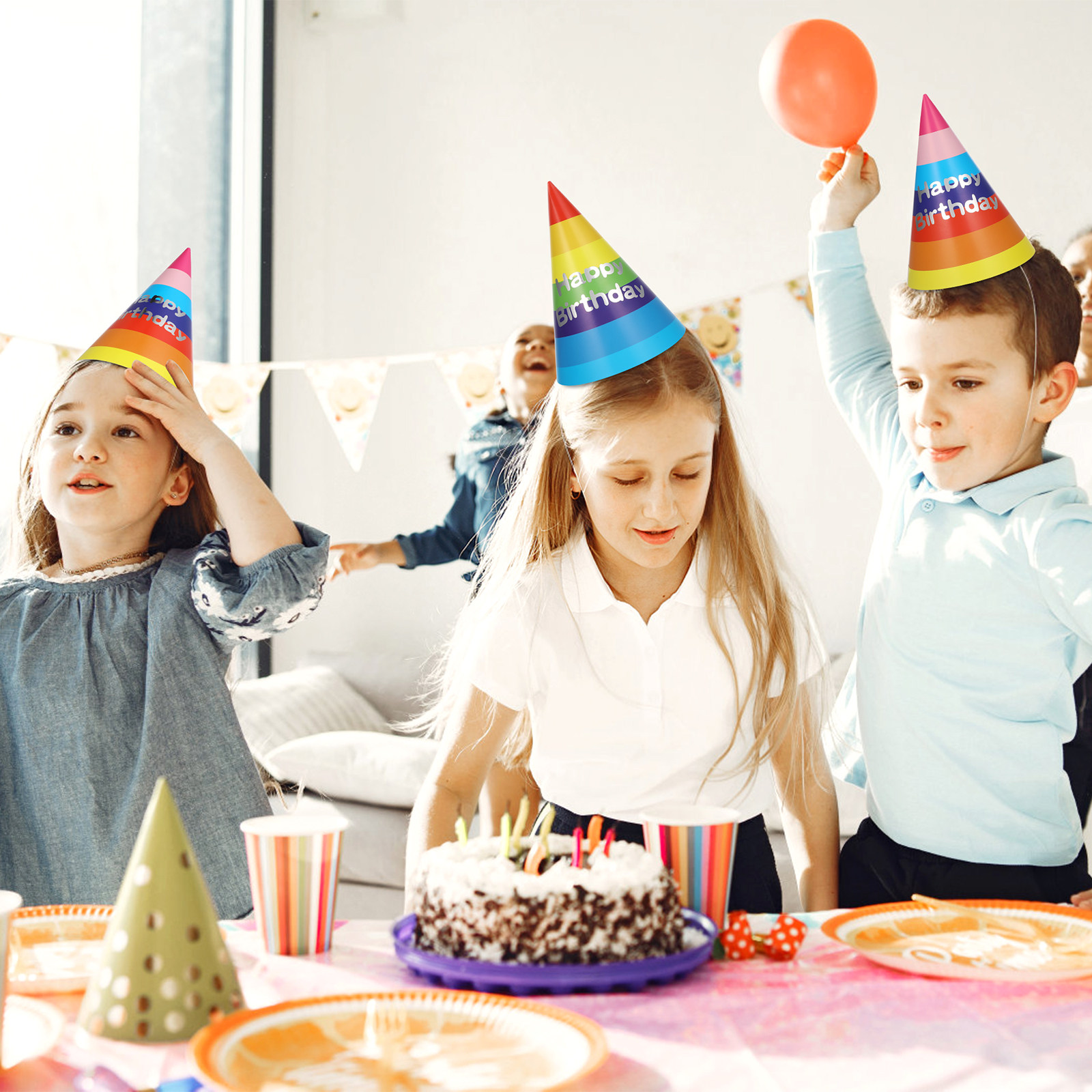 20Pcs Cute Birthday Party Hats - Party Hat Cone recension och pris