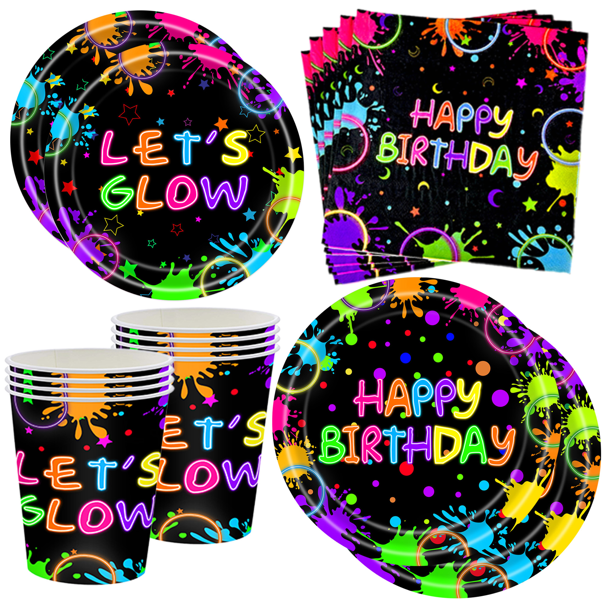 Neon Party Supplies Let Glow P - Let'S Party Event Supply recension och pris