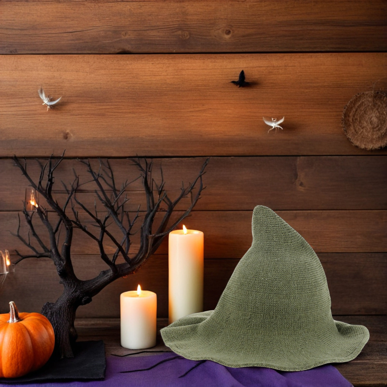 Halloween Witch Hat Wool Blend - Party Hat Cone recension och pris