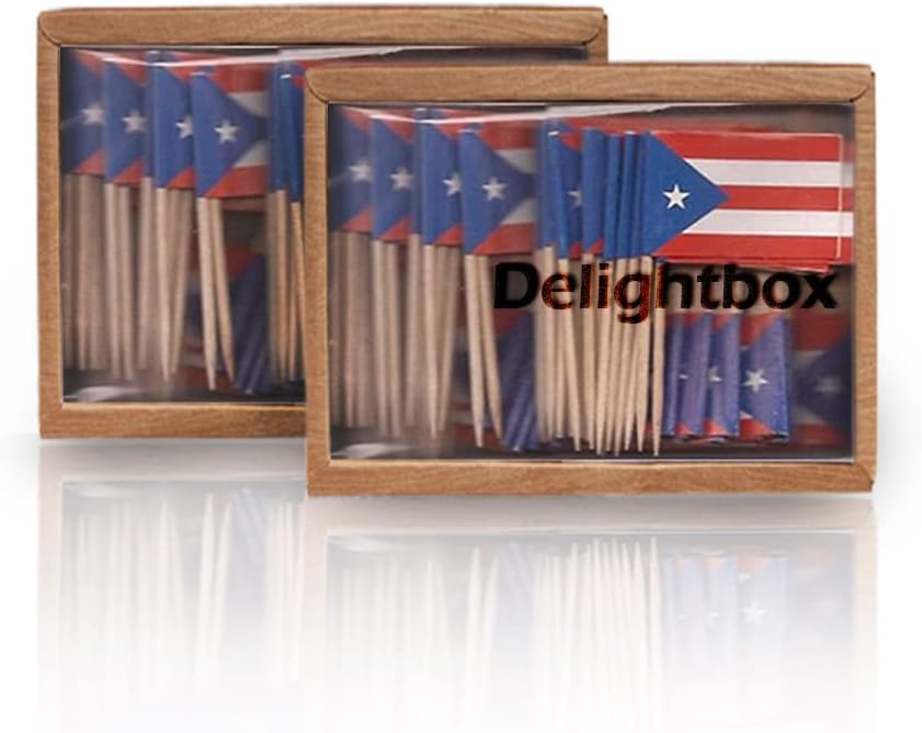 2 Boxes Mini Toothpick Flags P - Event Party Box recension och pris