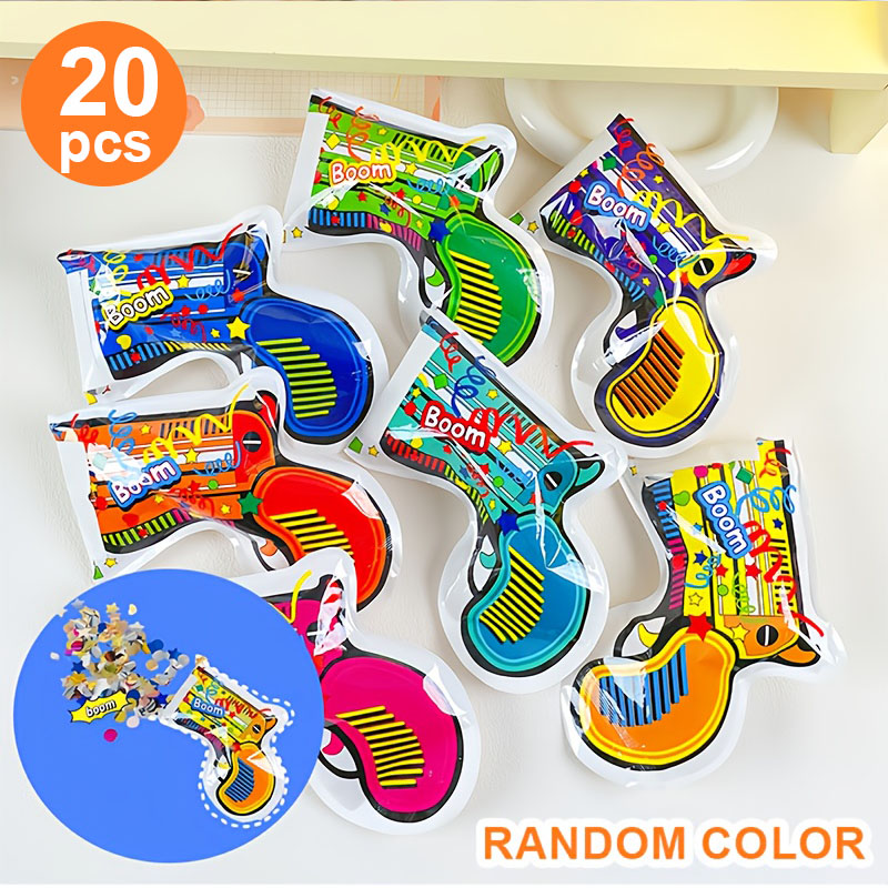 20 Colorful Confetti Poppers,  - Confetti Cannon Tube recension och pris