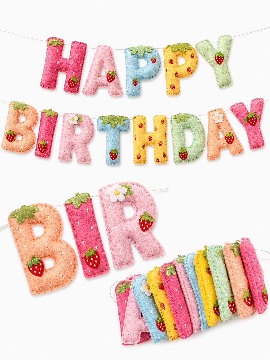 Strawberry Theme Happy Birthda - Dessert Table Backdrop recension och pris