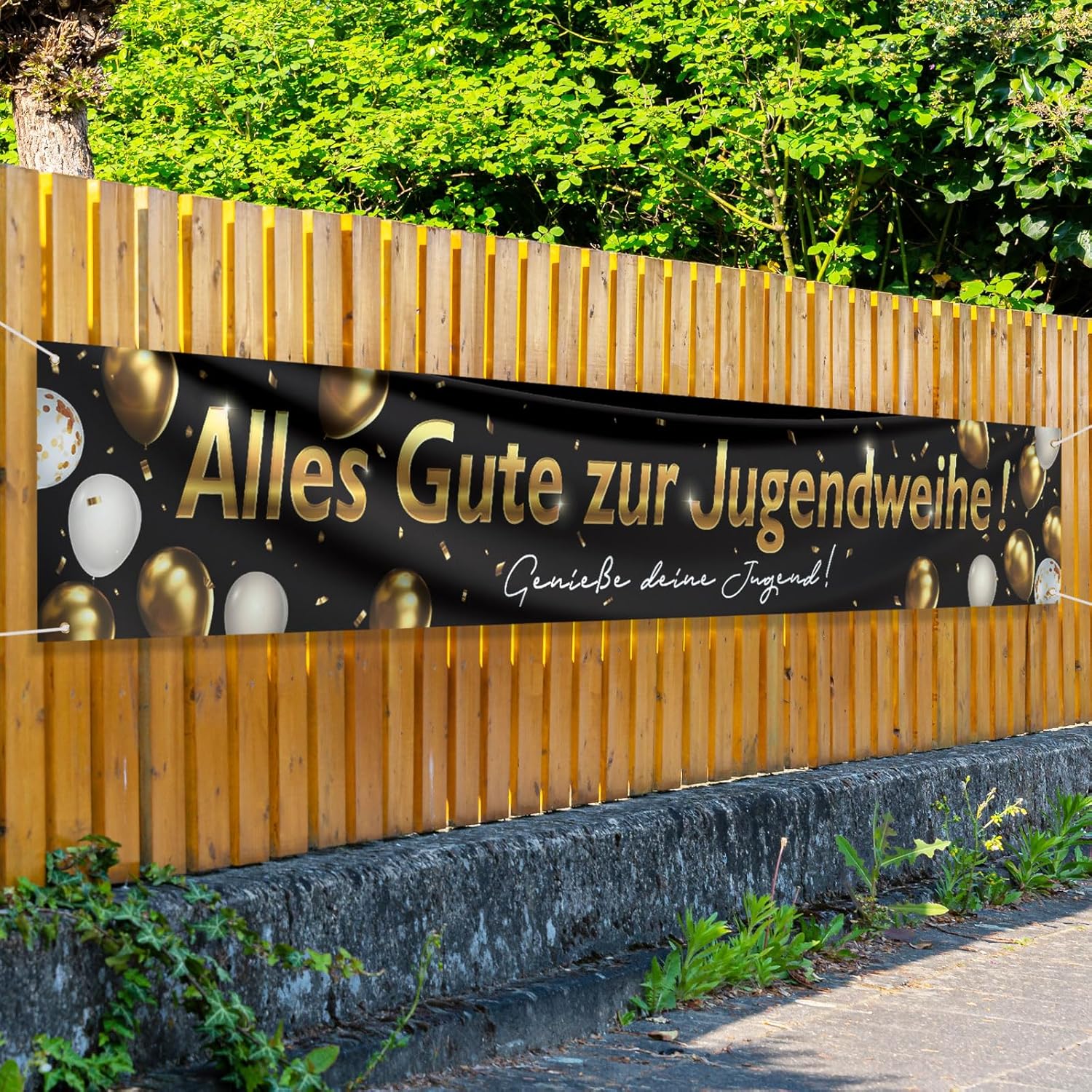 Jugendweihe Deko,Jugendweihe B - Party Banner Gold recension och pris