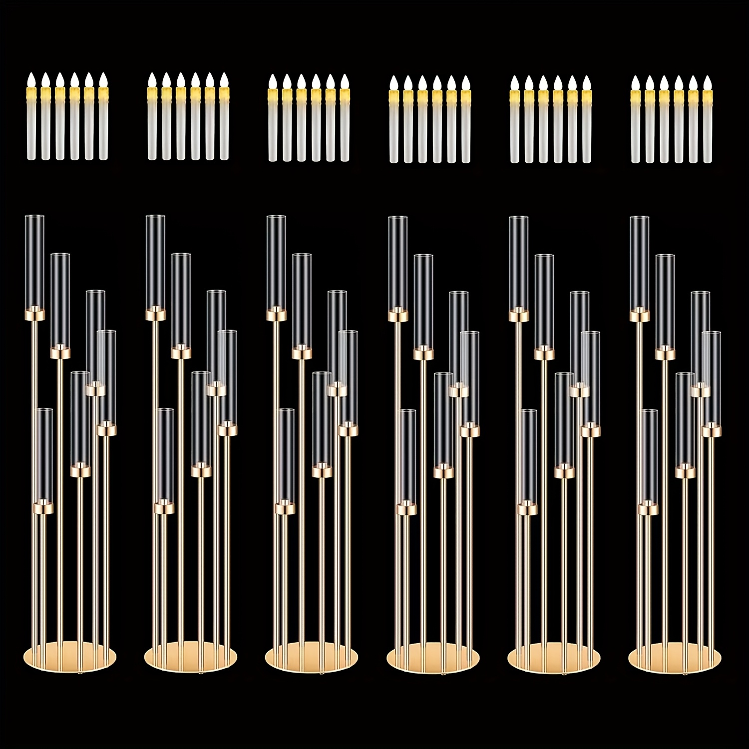 2 Sets Floor Candelabra 6 Arms - Centerpiece Stick recension och pris