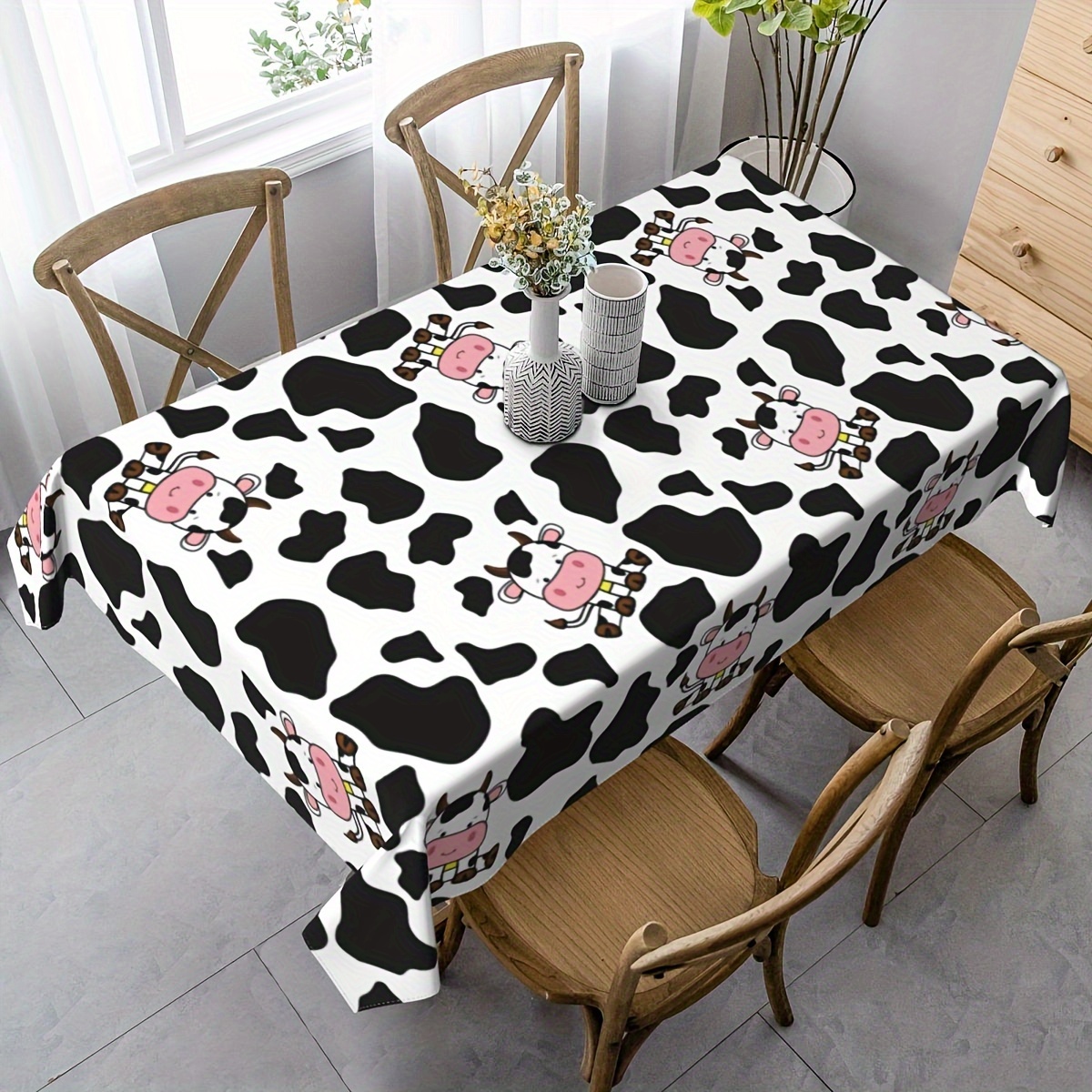 1pc Cow Farm Animal Theme Picn - Table Cloth Disposable recension och pris