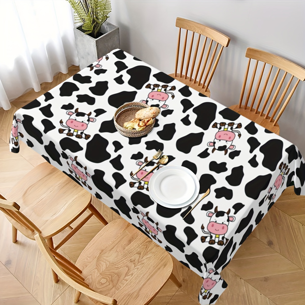 1pc Cow Farm Animal Theme Picn - Table Cloth Disposable recension och pris