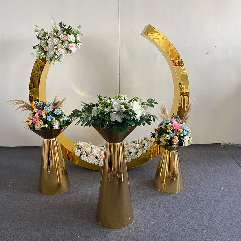 Hot Sale Gold Trim Flower Acry - Party Event Supplier recension och pris
