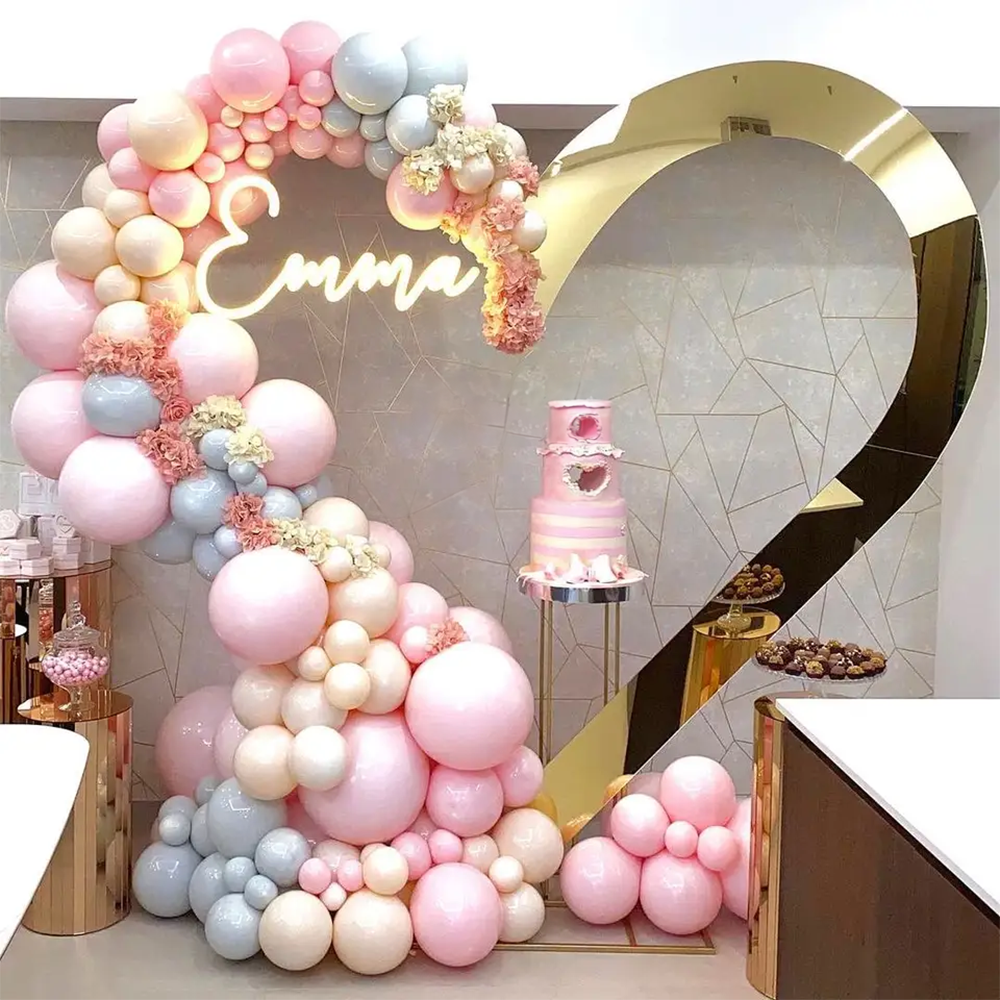 Hot Sale Gold Trim Flower Acry - Party Event Supplier recension och pris