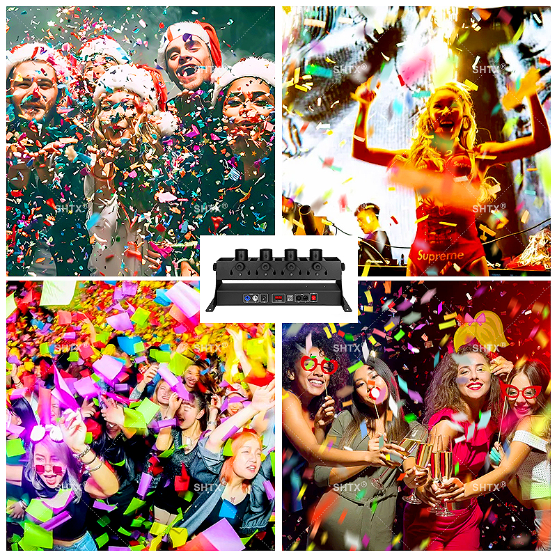SHTX 4-Tube Confetti Launcher, - Confetti Cannon Tube recension och pris