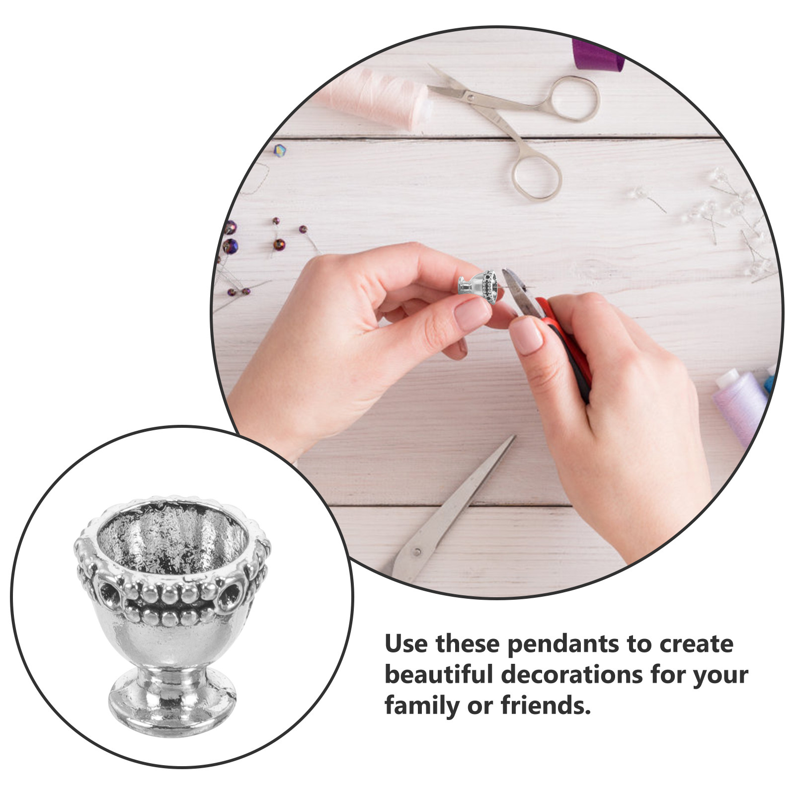 50Pcs Vintage Wine Cup Charms  - Plastic Cup 50Pcs recension och pris