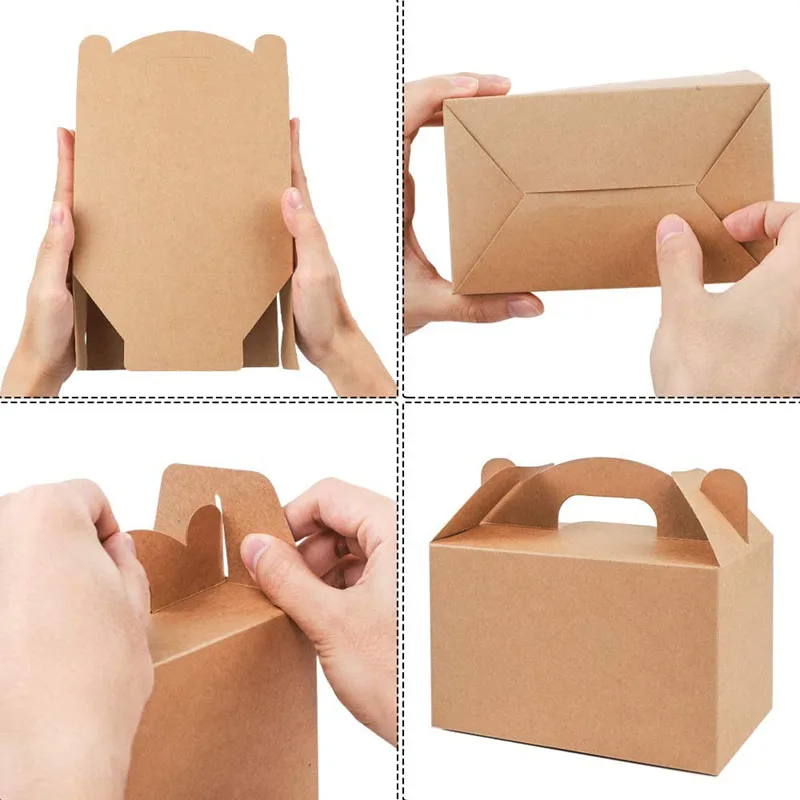 10-30pcs Gift Boxes with Handl - Event Party Box recension och pris